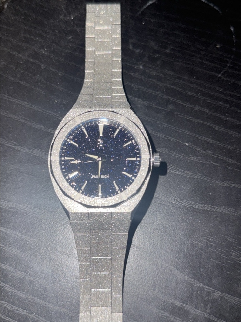 Paul Rich stardust Men’s Silver Bracelet Watch with Black Starry Dial